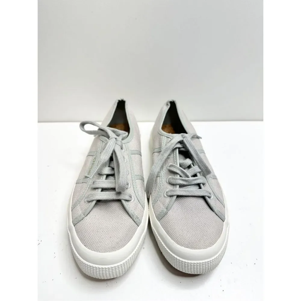 Surperga Sneakers Womens Size 6 Light Green‎ Canvas Lace Up Shoes
